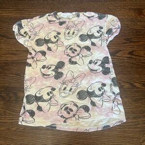 Zara x Disney Baby Minnie Mouse And Daisy Pink Shirt Size 4-5 Years